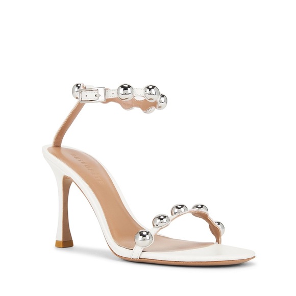 Retrofete Amata Heel in White and Silver size 37/7 like new - Picture 1 of 5